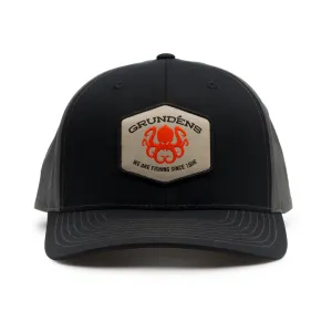 Grundens Kracken Trucker 312 Hat - Black/Charcoal