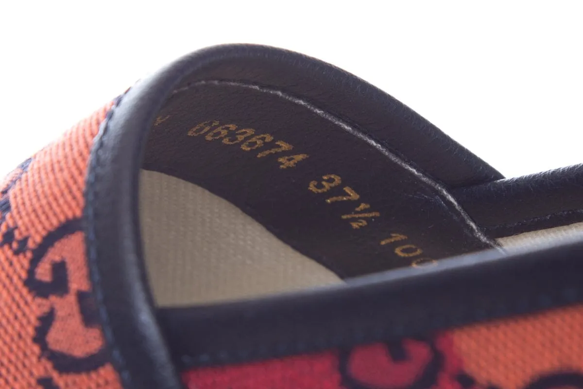 Gucci Multicolor Rainbow GG Espadrille SZ 37.5