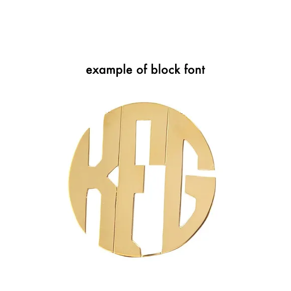 Handcut Monogram Twisted Bangle