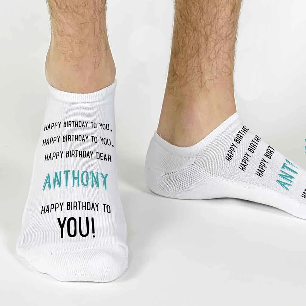 Happy Birthday To You Personalized Socks With A Name