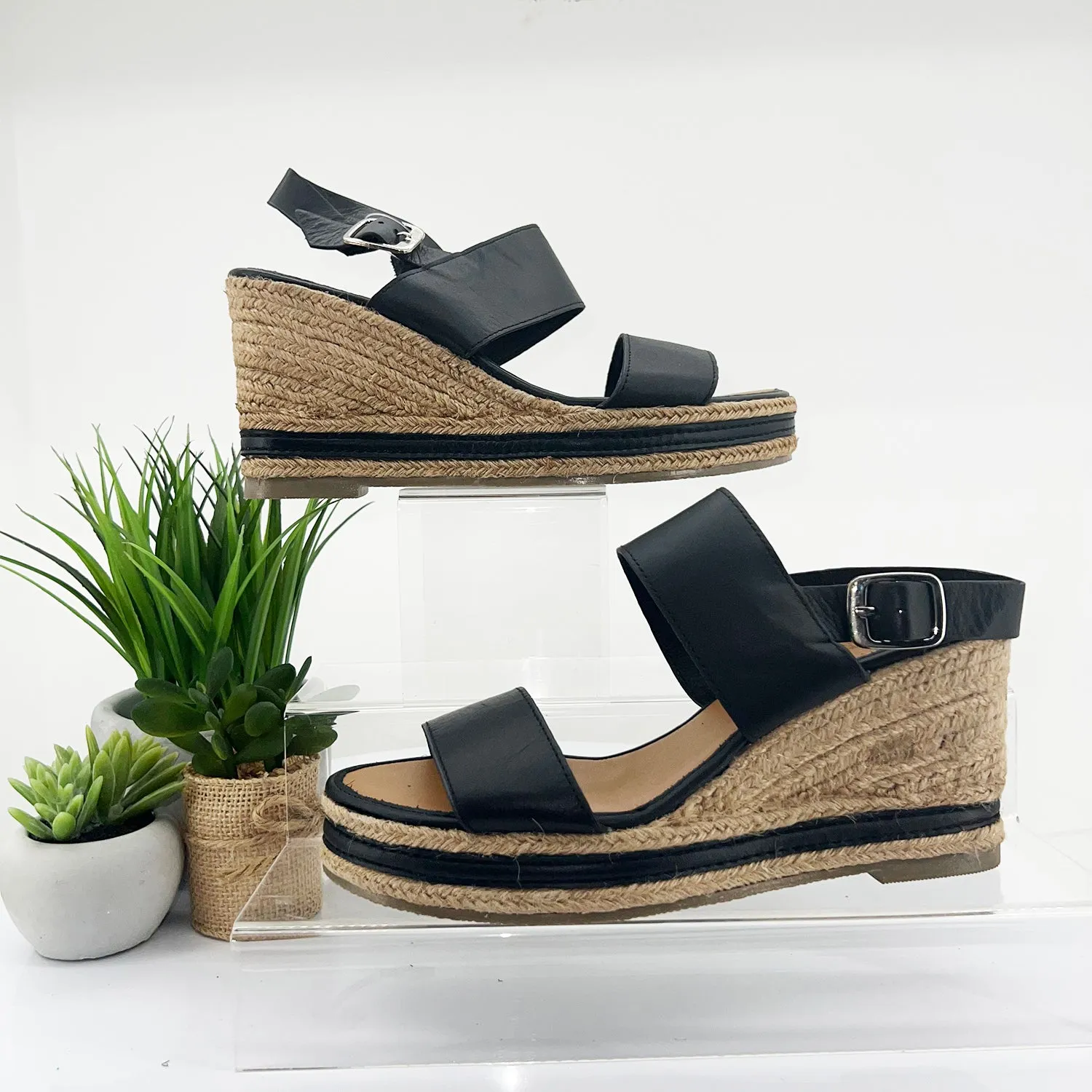 Healsburg Wedge Heel - Black - HS27