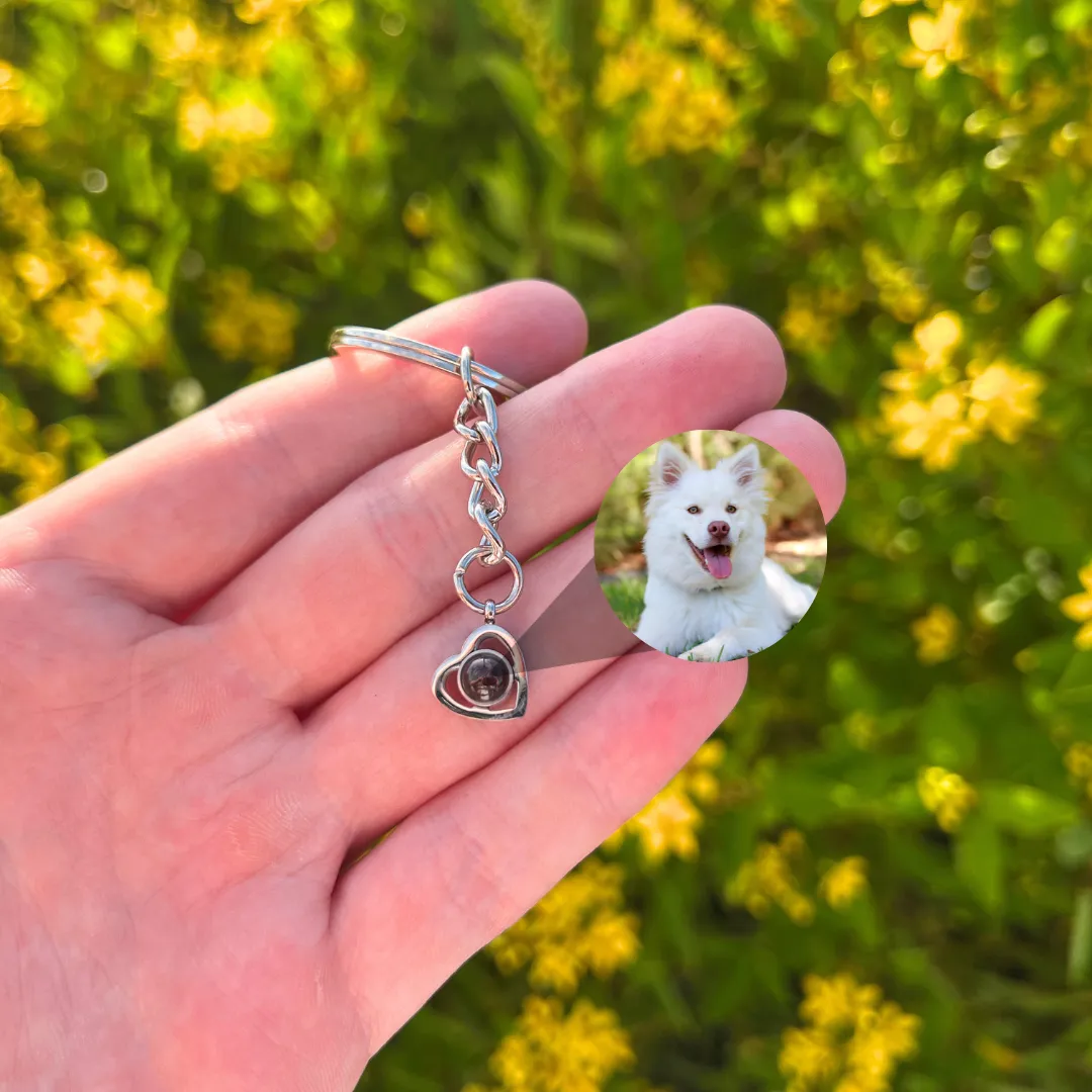 Heart Projection Keychain
