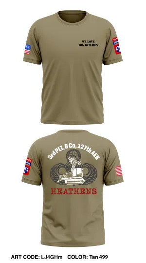 Heathens 127th AEB Core Men's SS Performance Tee - LJ4GHm