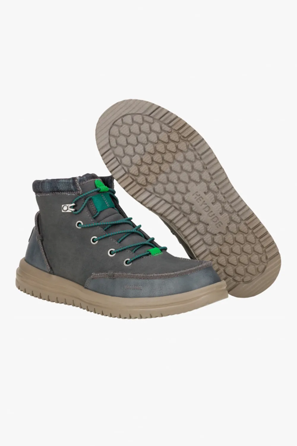 HEYDUDE Men’s Bradley Classic Boots in Charcoal | 42067-025