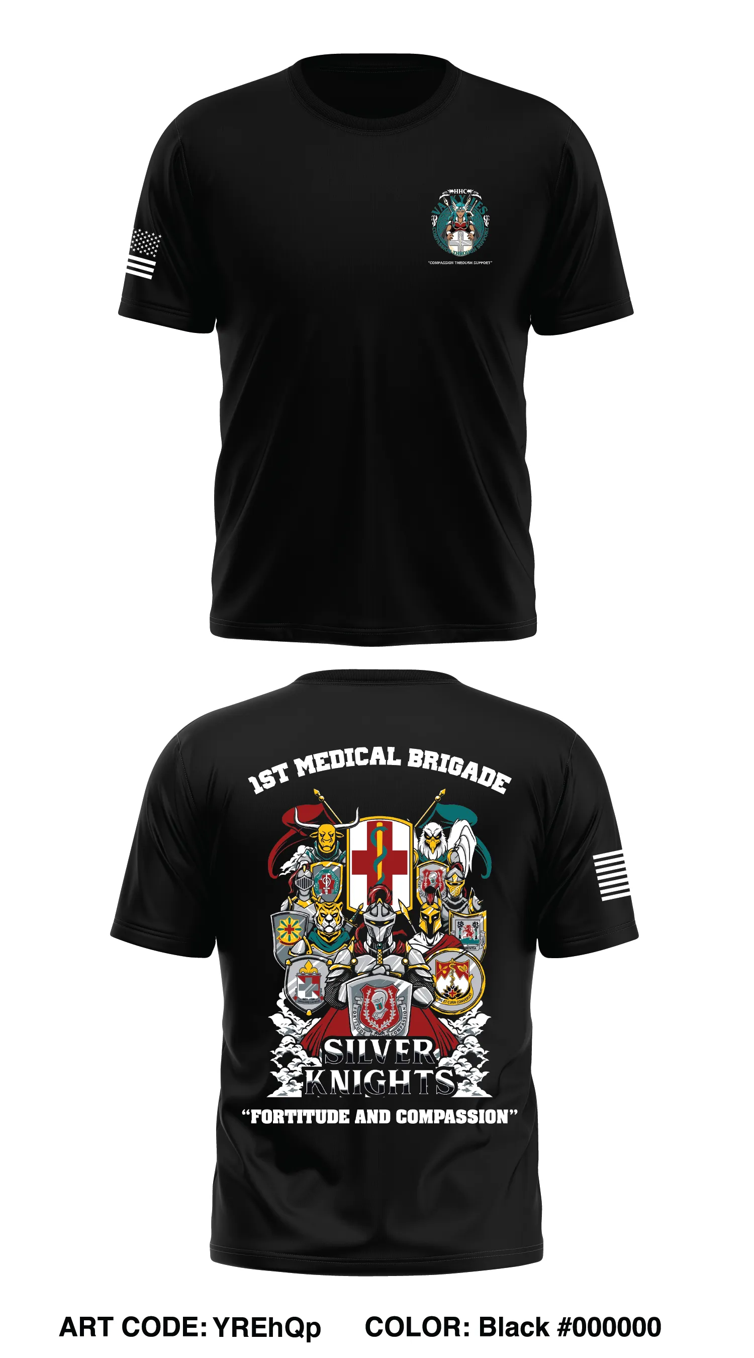 HHC, 1st Medical Brigade Store 1 Core Men's SS Performance Tee - YREhQp
