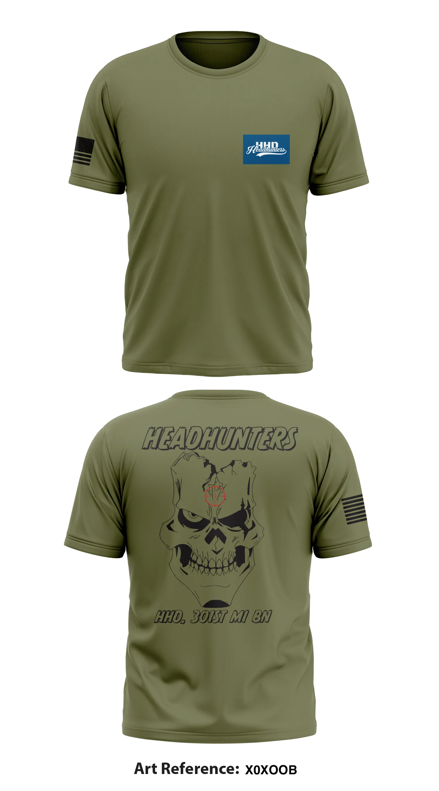 HHD 301st MI BN Store 1 Core Men's SS Performance Tee - X0xooB