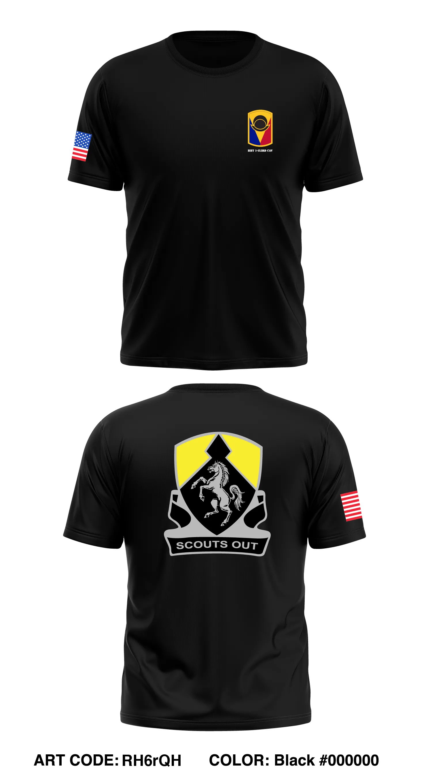 HHT 1/153 CAV Core Men's SS Performance Tee - RH6rQH