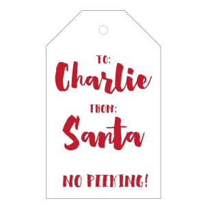 Holiday Letterpress Gift Tag - T33
