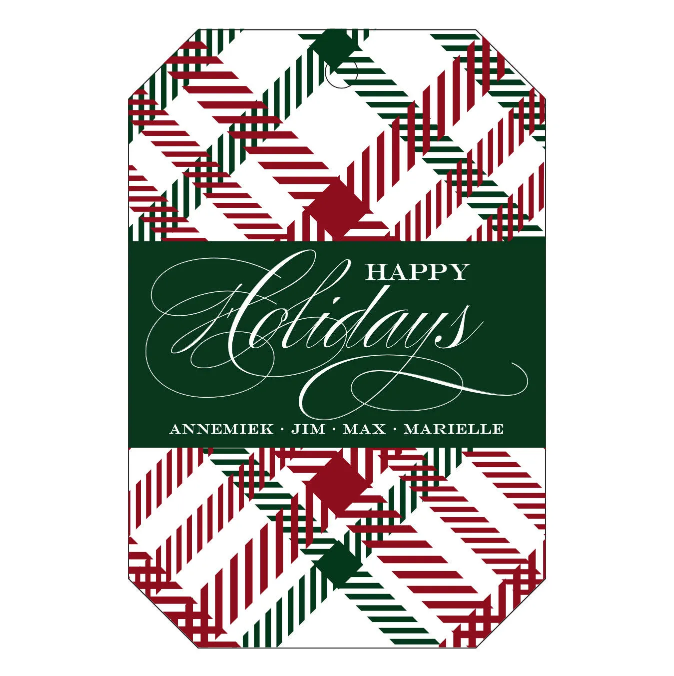 Holiday Letterpress Gift Tag - T36