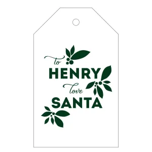 Holiday Letterpress Gift Tag - T37