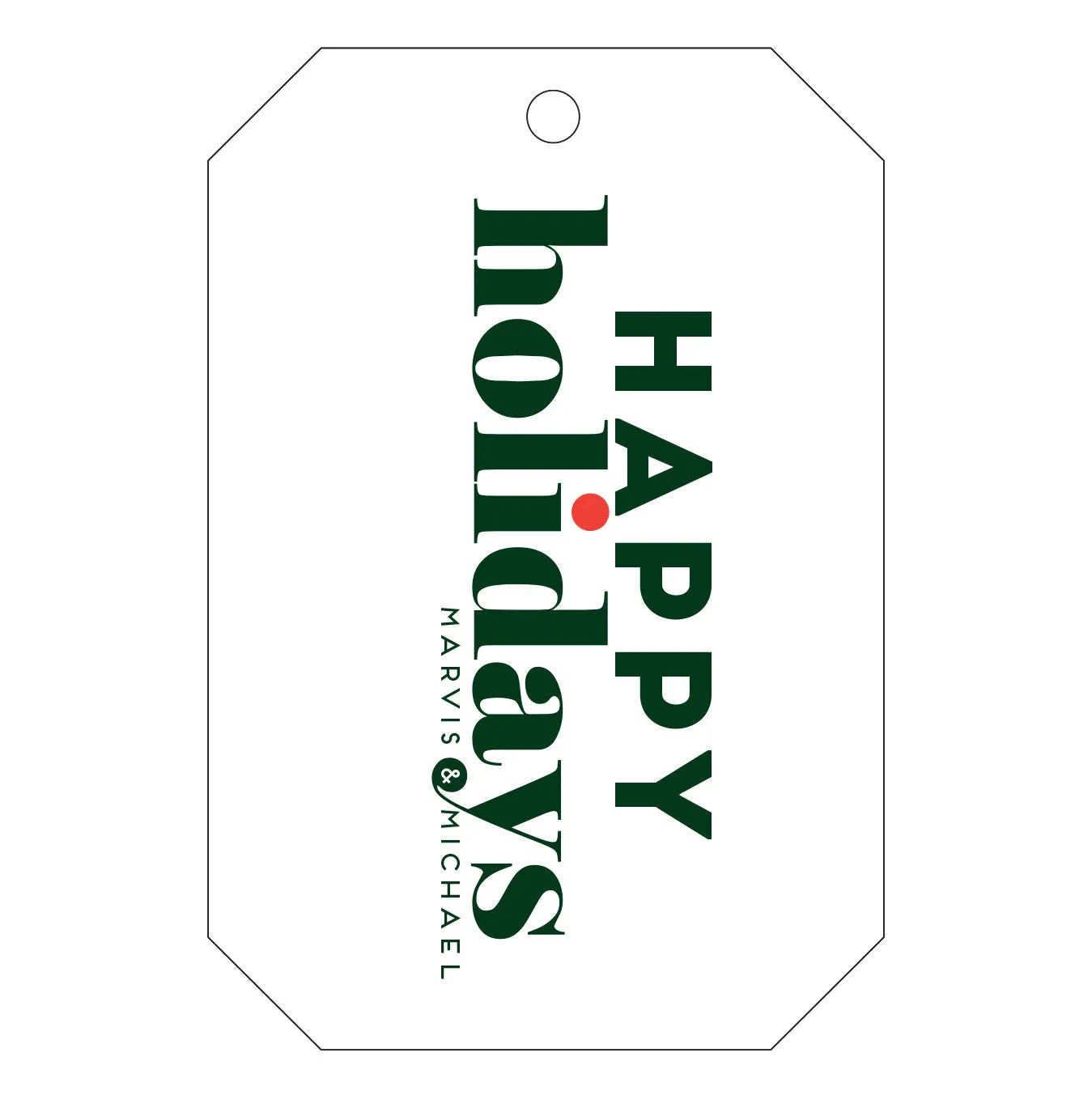 Holiday Letterpress Gift Tag - T40