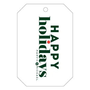 Holiday Letterpress Gift Tag - T40