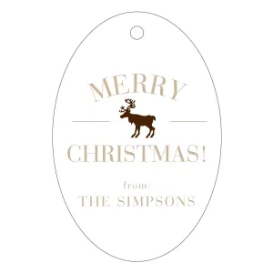 Holiday Letterpress Gift Tag - T43
