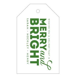 Holiday Letterpress Gift Tag - T44