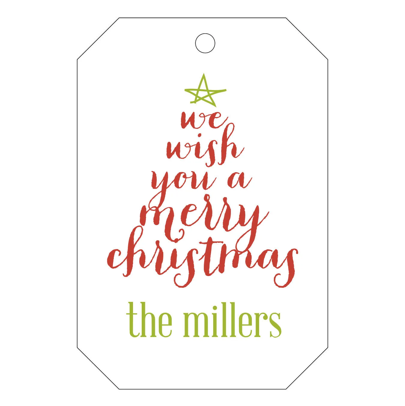 Holiday Letterpress Gift Tag - T48
