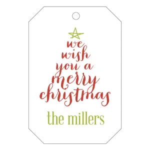 Holiday Letterpress Gift Tag - T48