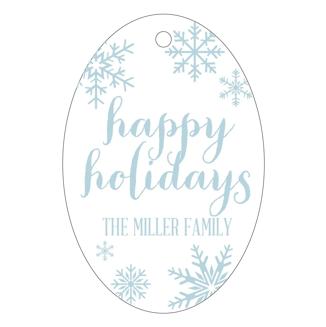 Holiday Letterpress Gift Tag - T51