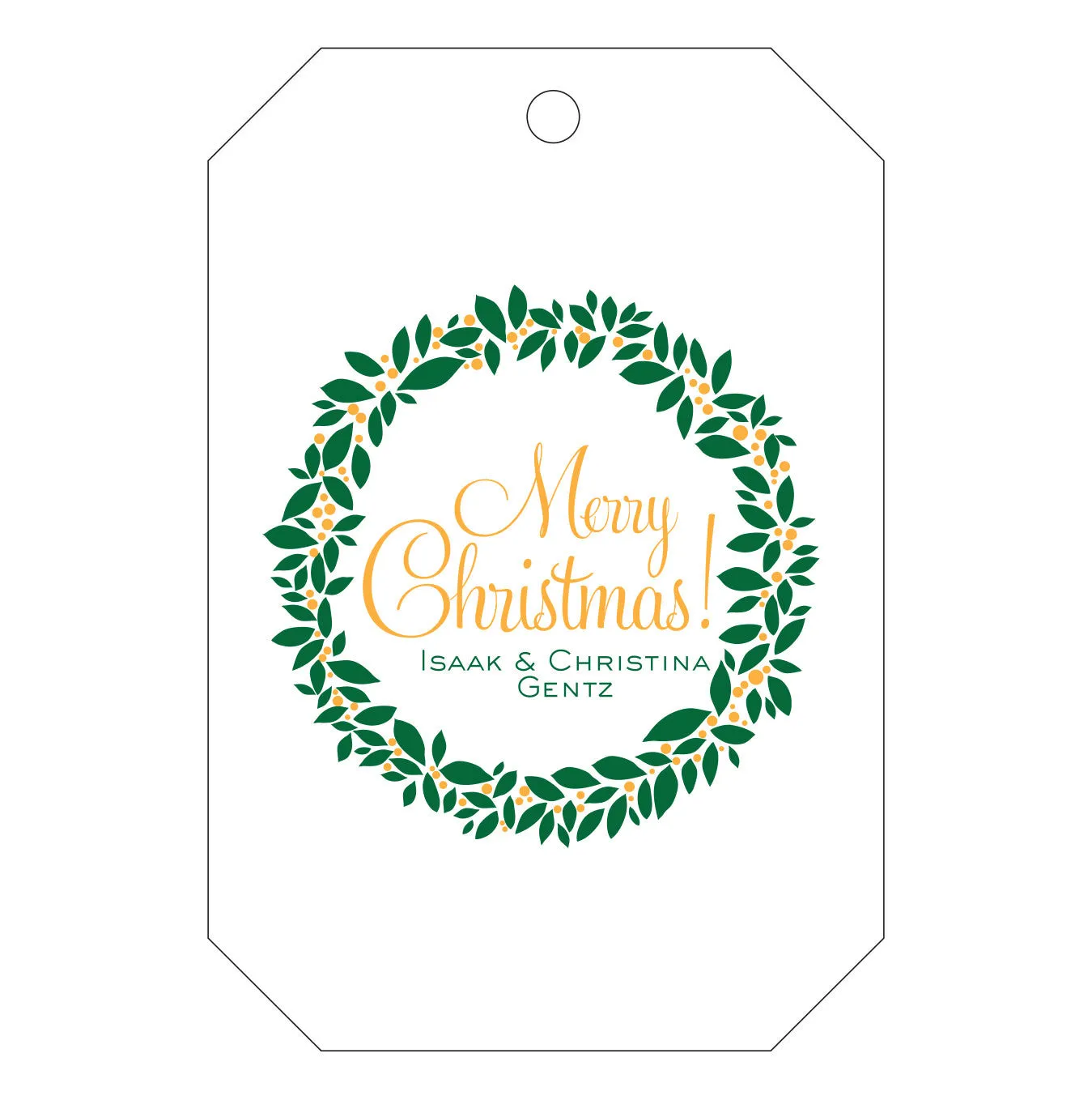 Holiday Letterpress Gift Tag - T67