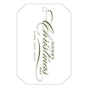 Holiday Letterpress Gift Tag - T70