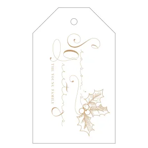 Holiday Letterpress Gift Tag - T71