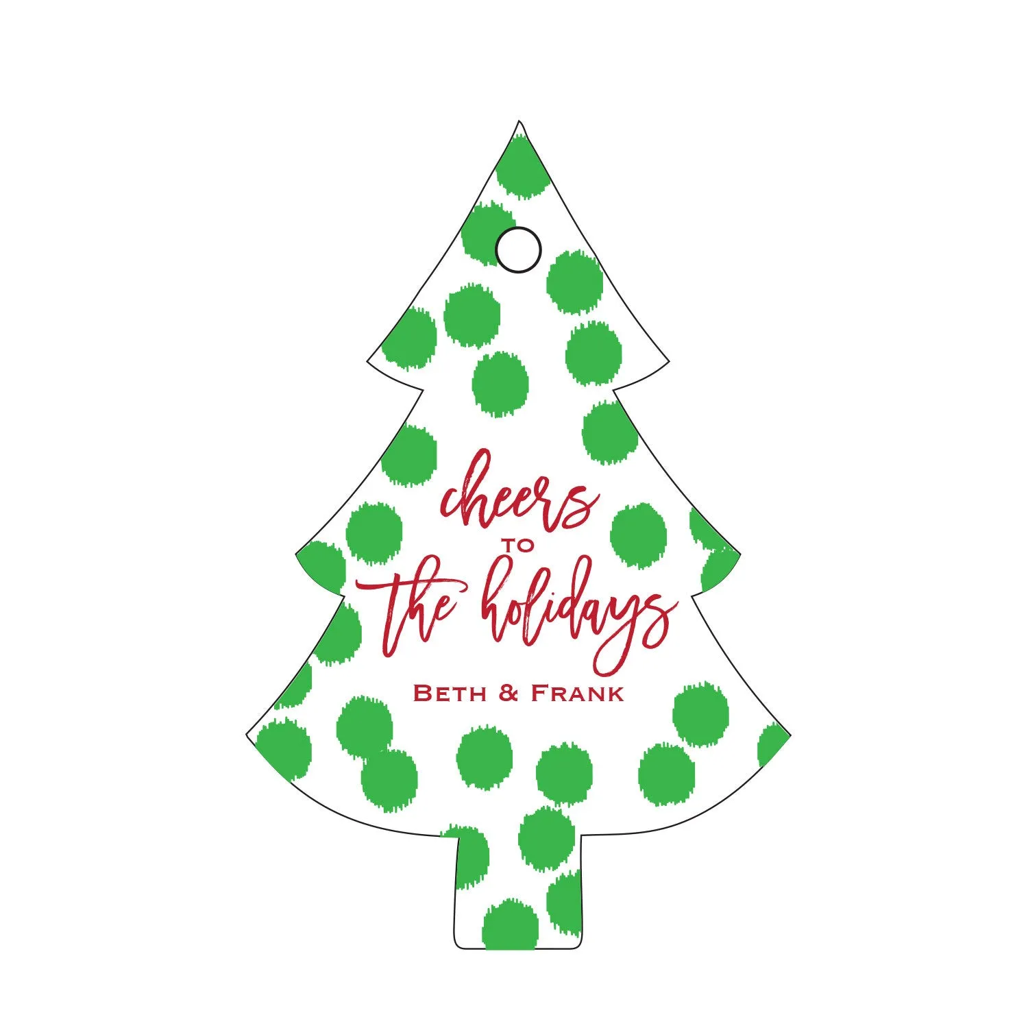 Holiday Letterpress Gift Tag - T86