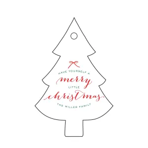 Holiday Letterpress Gift Tag - T87