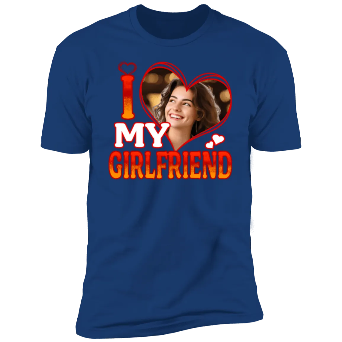 I Love My Boyfriend/Girlfriend Shirt Custom Picture Tee