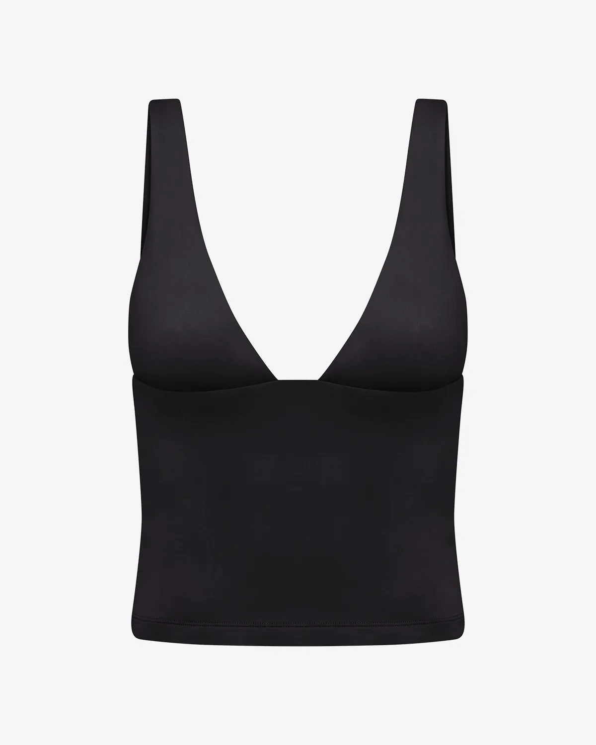 IM Serenity Plunge Longline Tank | Black
