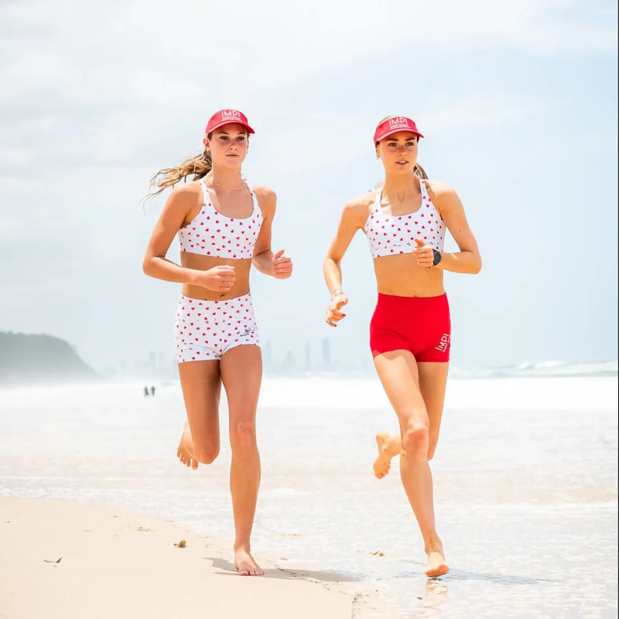 IMPI Running Loop Bra Top - Hearts