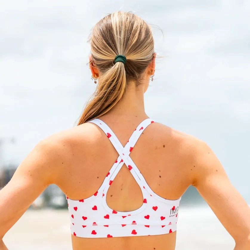 IMPI Running Loop Bra Top - Hearts