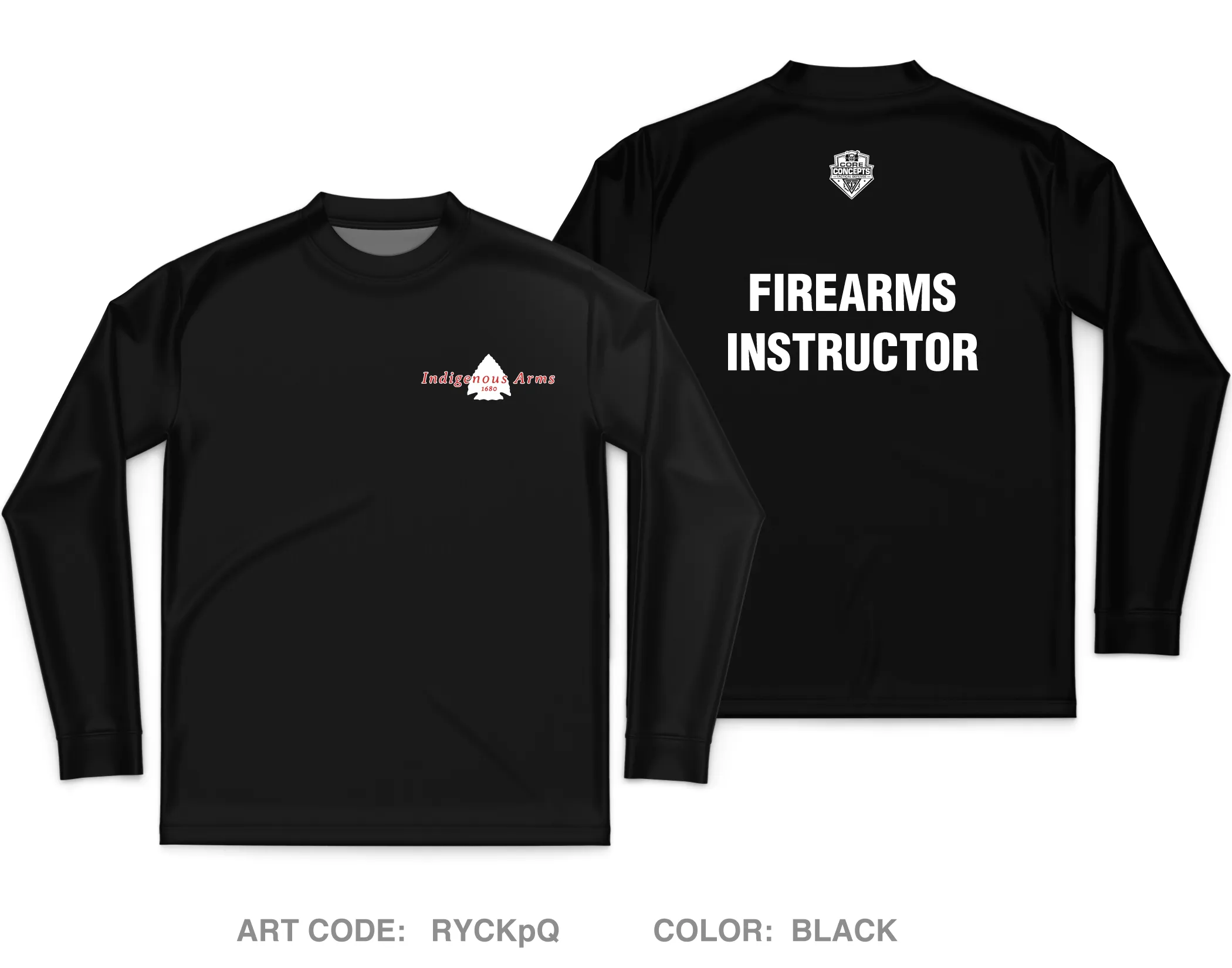 Indigenous Arms 1680 Training Core Men's LS Performance Tee - RYCKpQ
