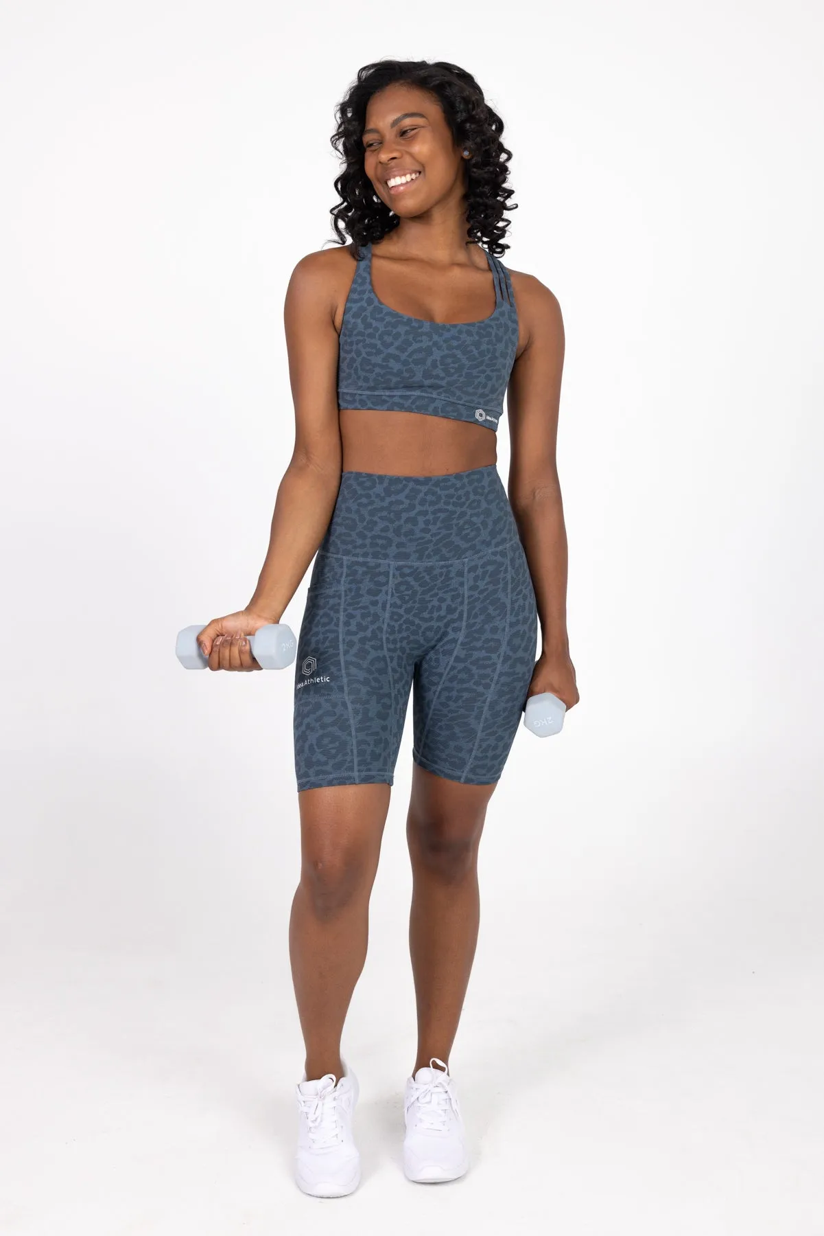 invisiSweat Blue Leopard 3 Strap Detail Crop (Final Sizes)