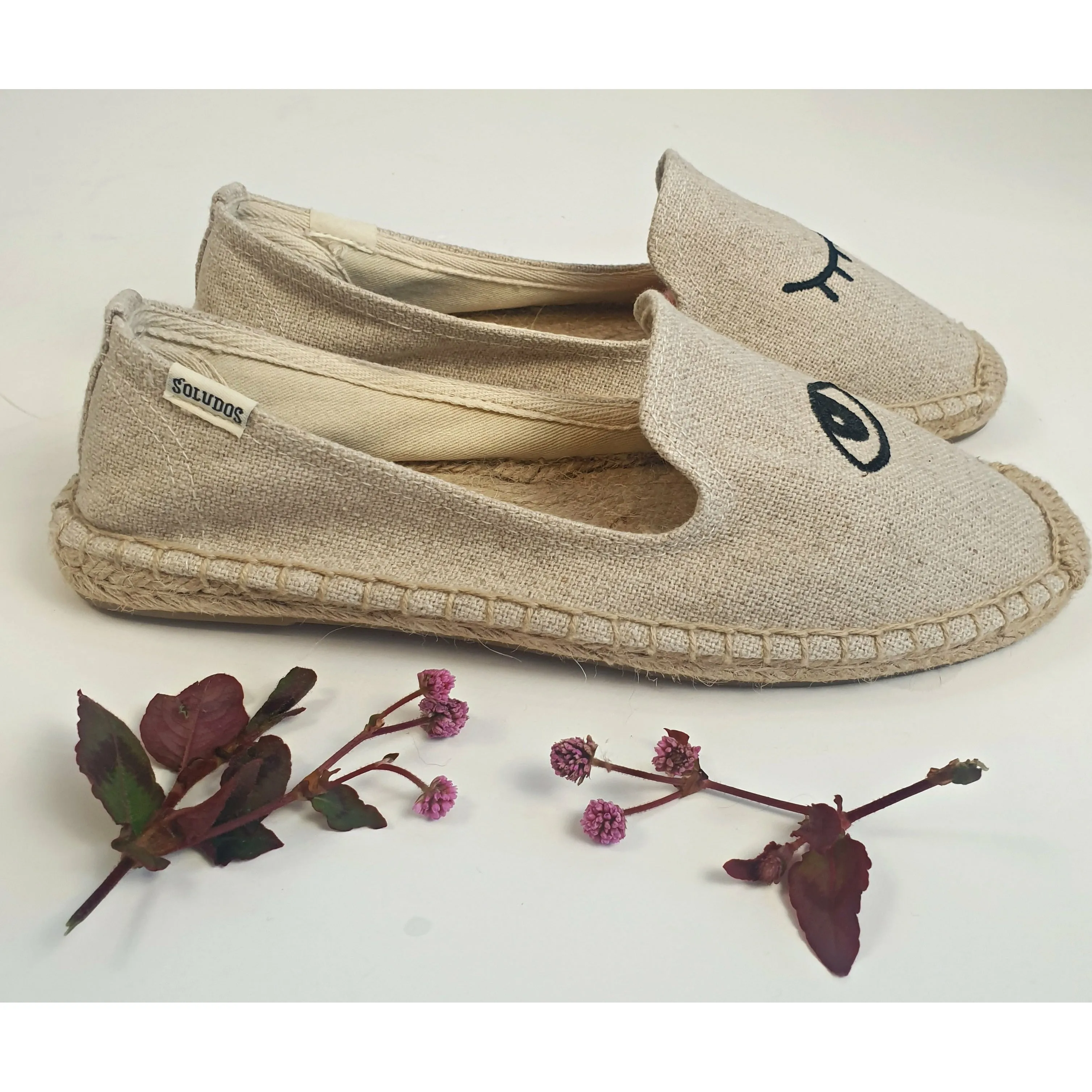 Jason Polan for Soludos espadrille winky eye shoes size 6