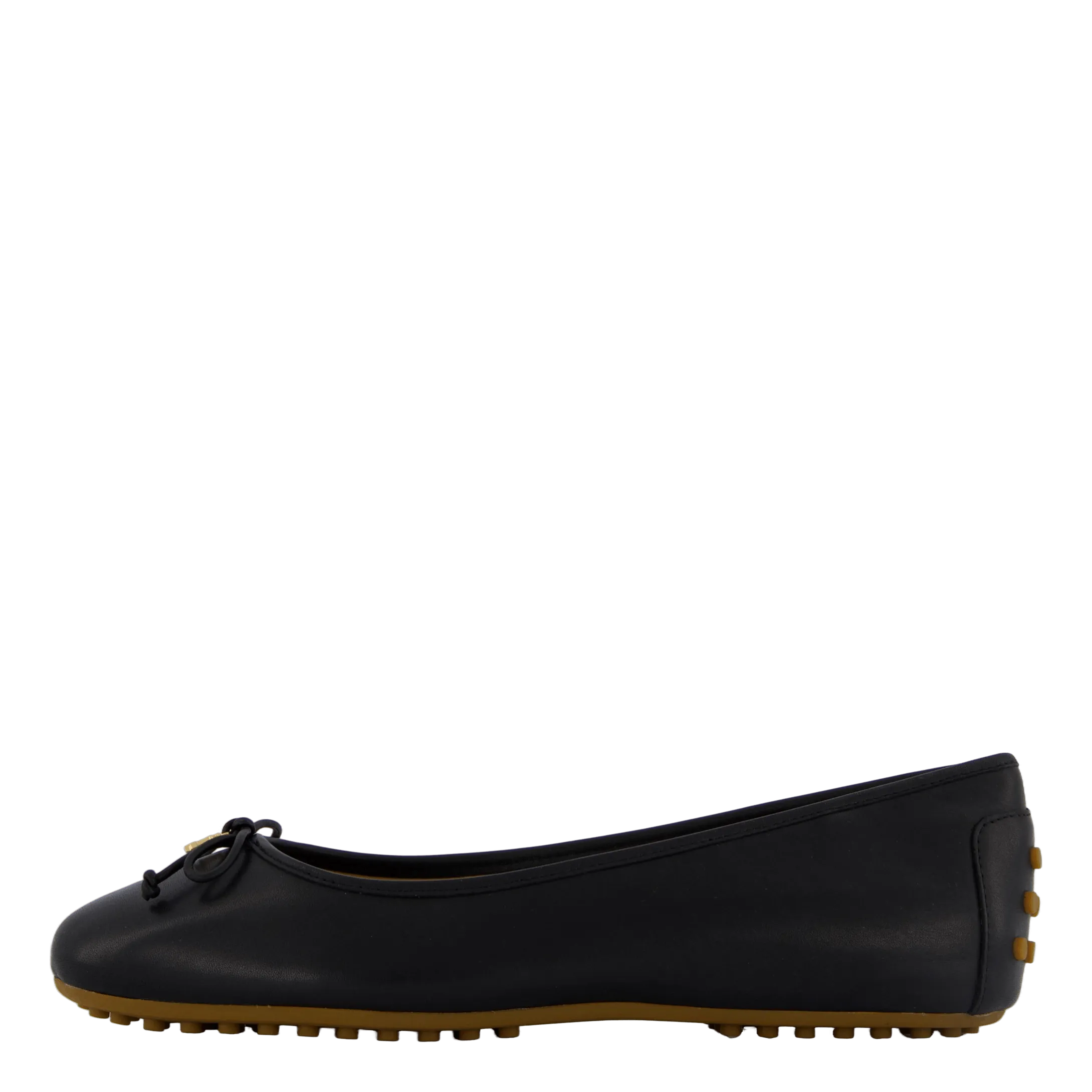Jayna Nappa Leather Driver Flat Black