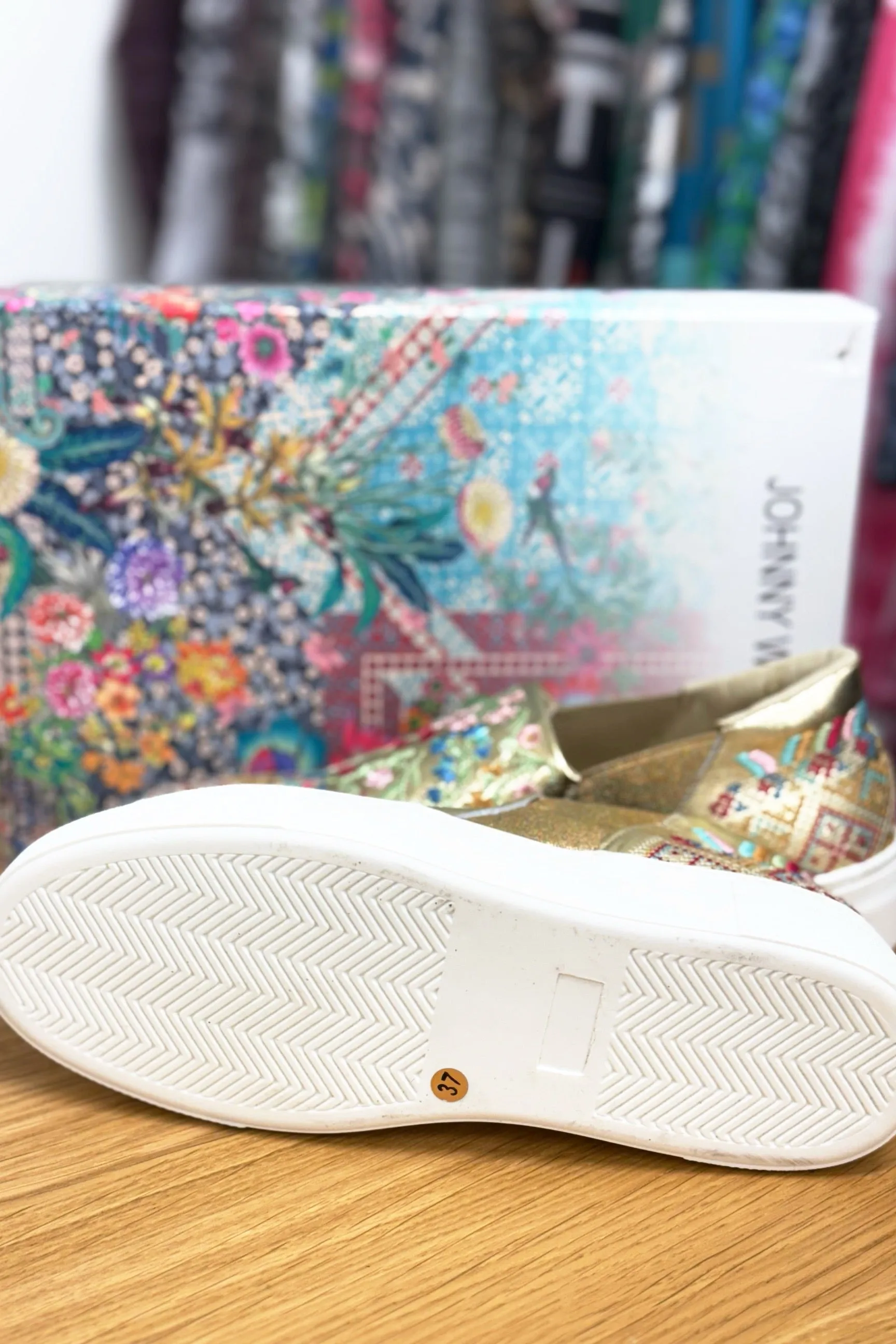 Johnny Was Gold Vinny Morraco Loafer CS1417