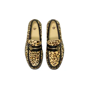 Jonathan D Winston Buckle Loafer - Leopard