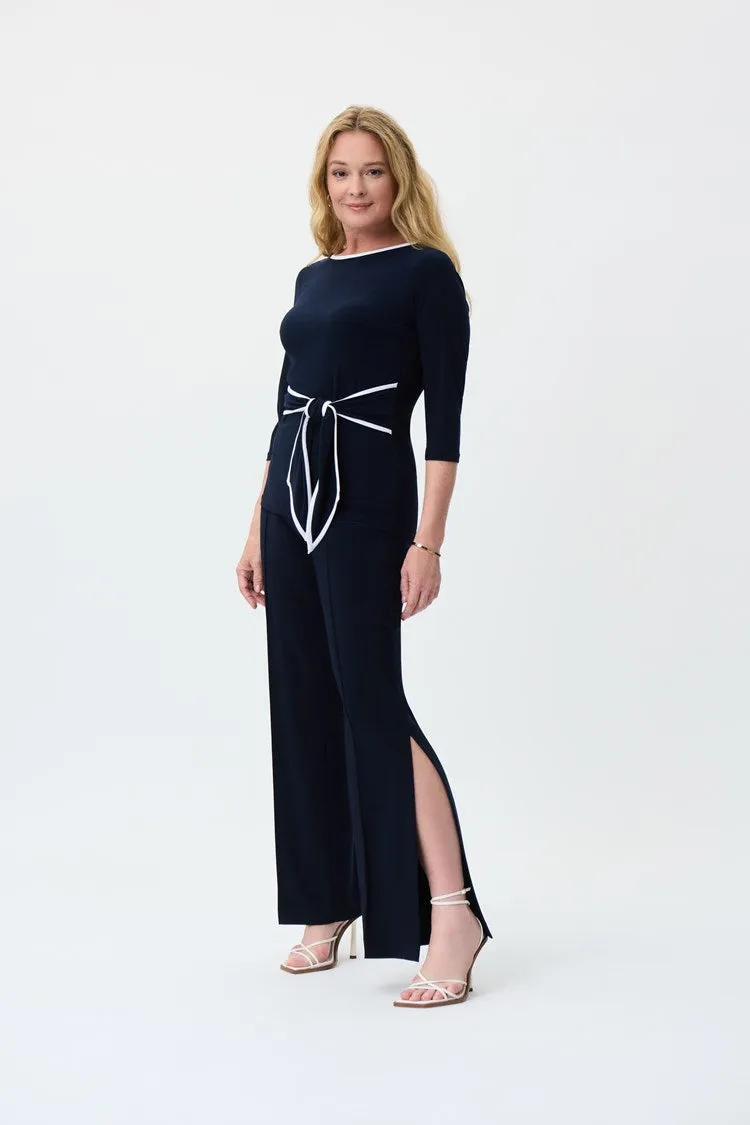 Joseph Ribkoff Pintuck High-Rise Pants