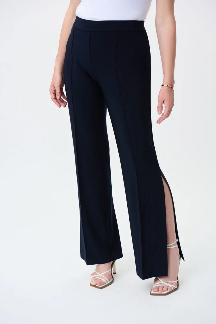 Joseph Ribkoff Pintuck High-Rise Pants