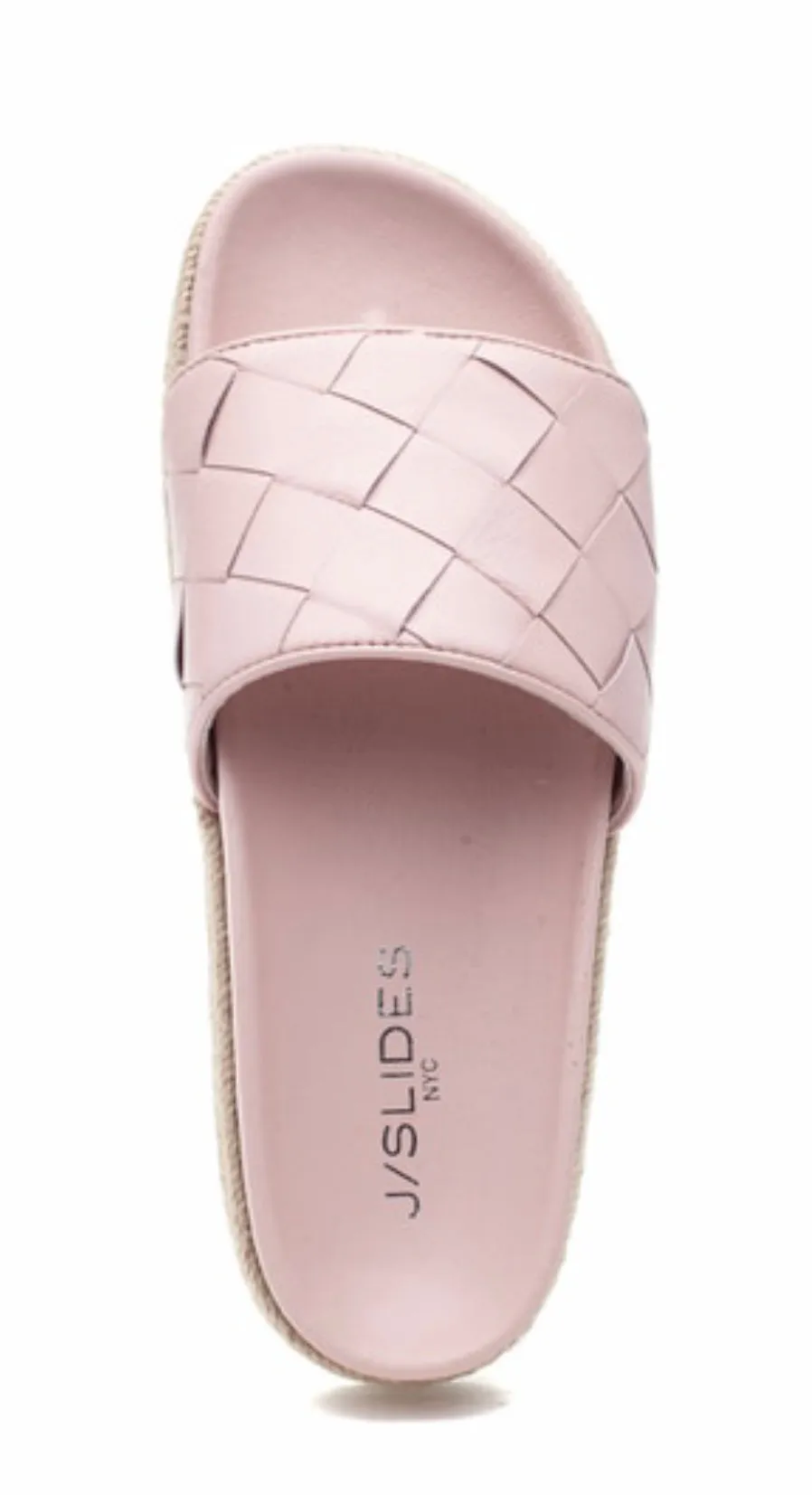 J/Slides Pink Leather Rollie Slides