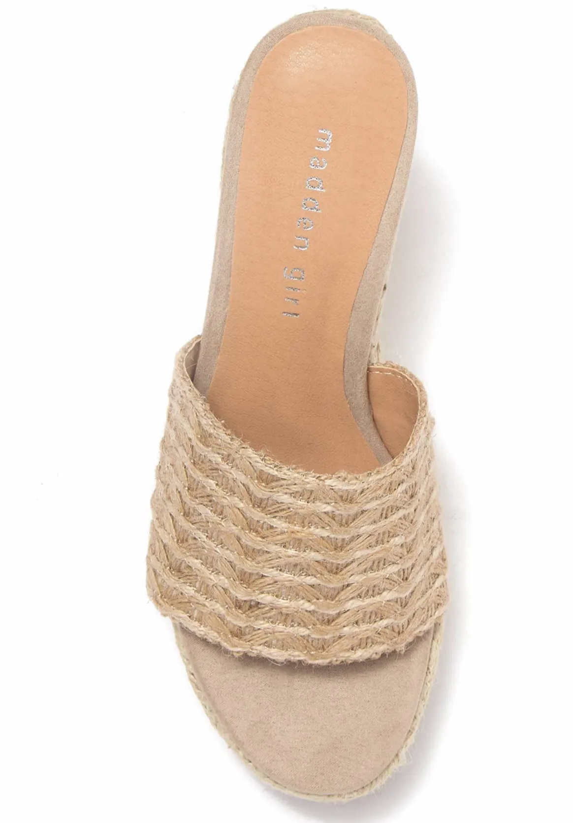 Jute Espadrille Wedge Slide Sandal