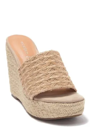 Jute Espadrille Wedge Slide Sandal