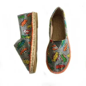 Jute Women Letters Shoes