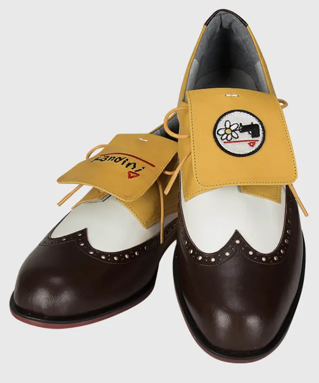 KANDINI Classic Golf Shoes - Yellow(Brown)