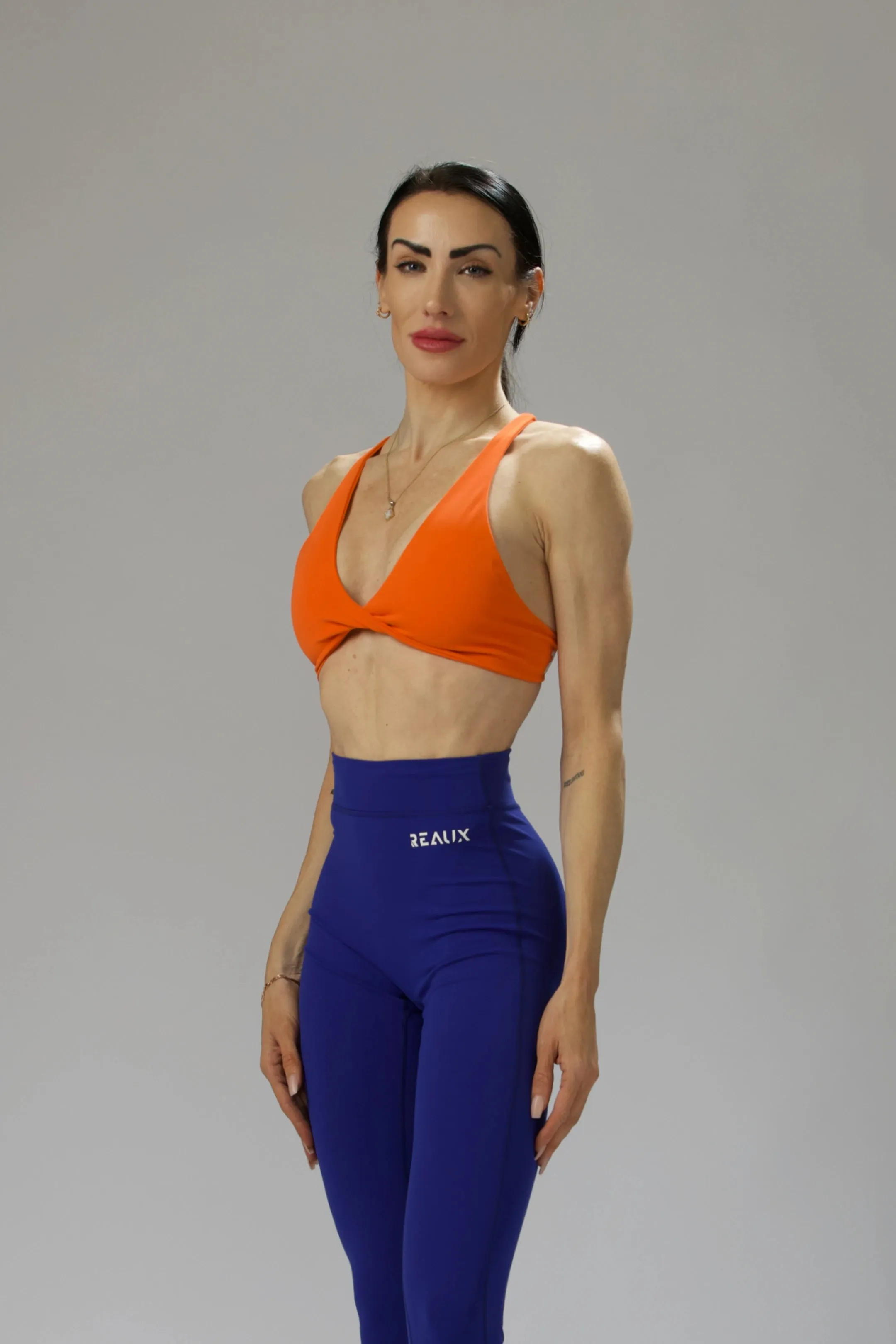 Kennedy Criss-Cross Plunge Sports Bra