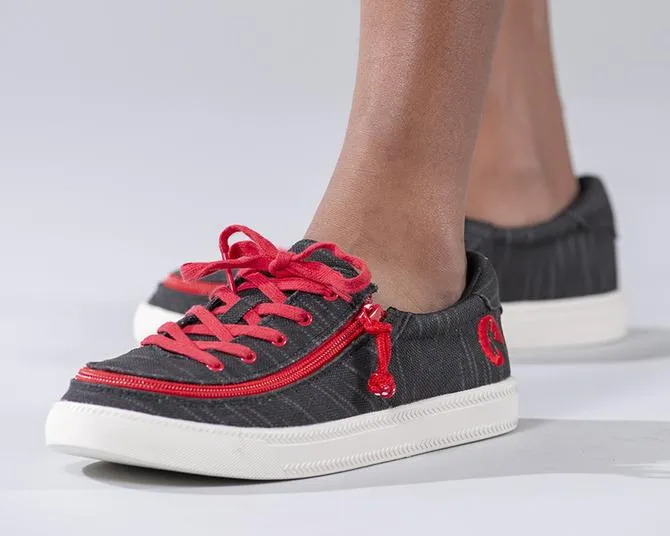 Kids' Black & Red Billy Classic Lace Lows