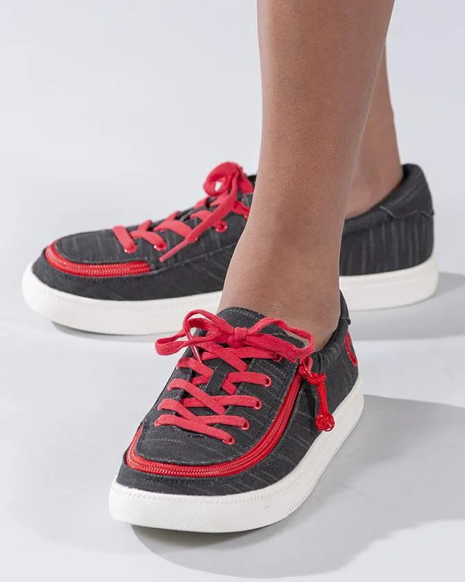 Kids' Black & Red Billy Classic Lace Lows