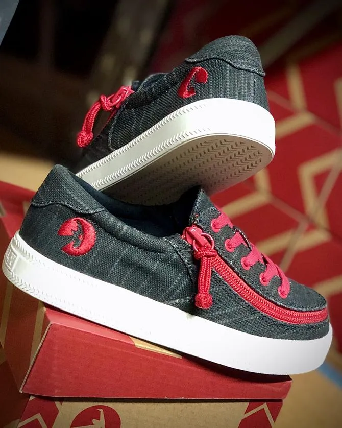 Kids' Black & Red Billy Classic Lace Lows