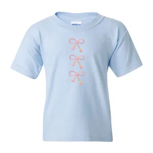 Kids Embroidered Tasseled 'Bows' T-Shirt