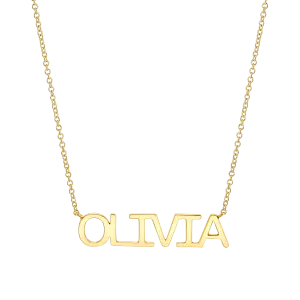 Kids Linear Name Necklace