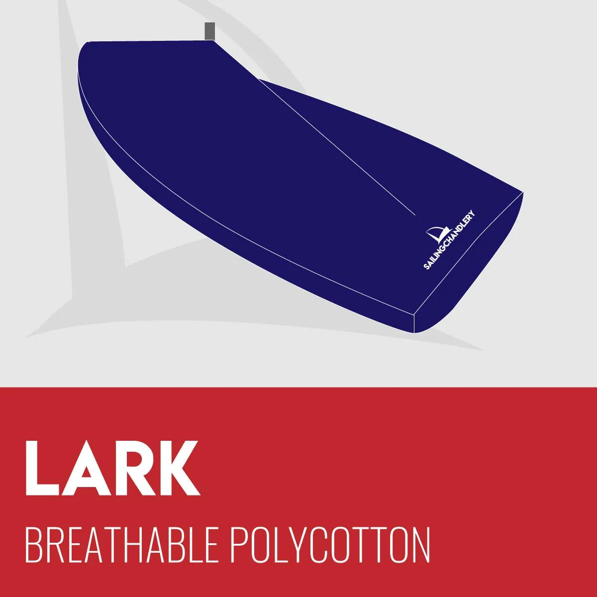 Lark Boat Cover - Boom Up - Breathable Polycotton